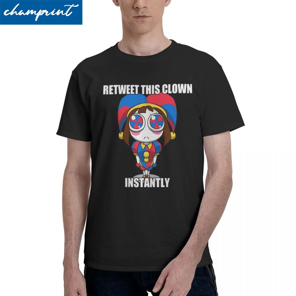 

Amazing The Amazing Digital Circus Meme T-Shirt Men Women's Round Neck 100% Cotton T Shirts Short Sleeve Tee Shirt Gift Idea Top