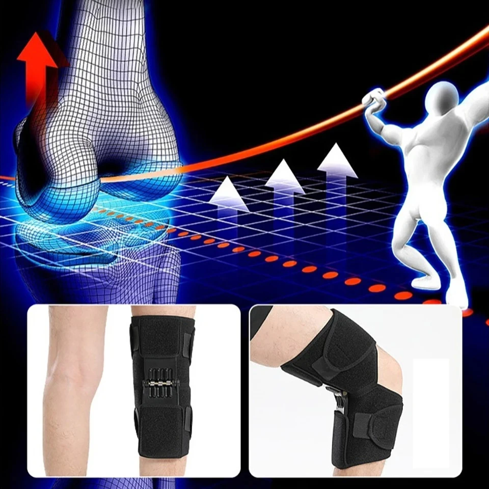 Knee Support Medical Power Lift Knee Weakly Brace Joint Support Spring Stabilizer Gym sports Heath Care Leg Stretcher 1Pcs knee support knee brace knee wraps knee support sleeve