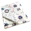 Spring Baby Blanket Warm Double Layer Swaddle Wrap Newborn Thermal Soft Fleece Bath Towel Baby Stroller Blanket Sleepsack 76*102 5