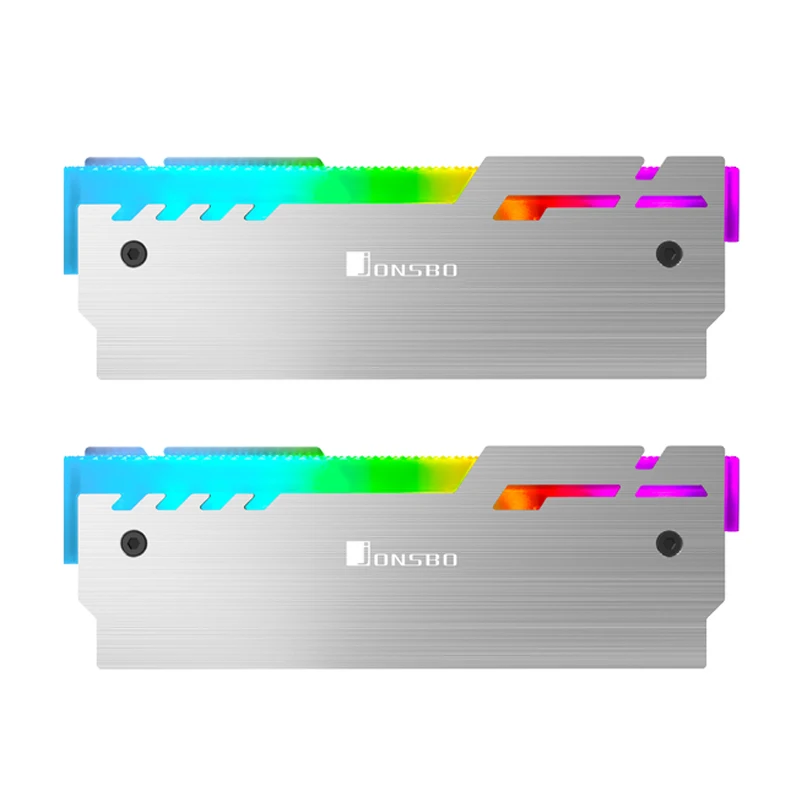JONSBO NC-3 메모리 빛나는 냉각 조끼 5V ARGB LED 조명 알루미늄 라디에이터 데스크탑 RAM 열 패드 방열판