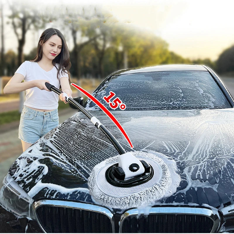 CarWashBrushMopKitMittSpongewithLongHandleCarCleaning