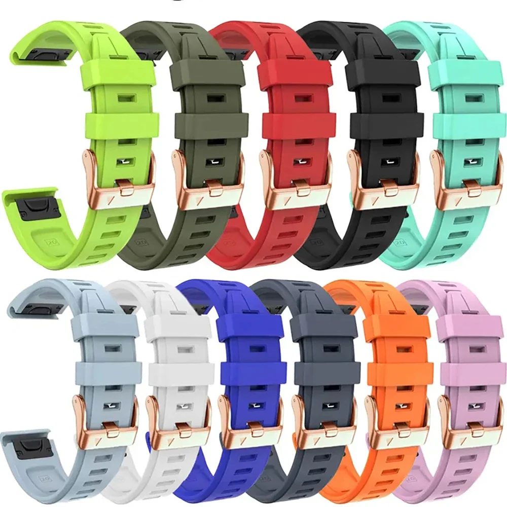 Premium 20mm Silicone Sport Watch Band Strap - Quickfit Design, Durable and Comfortable Bracelet for Active Lifestyles