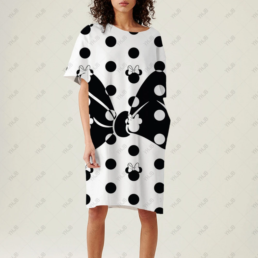 mickey print dress