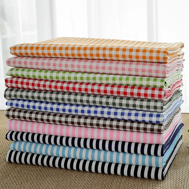 Inyahome-Nappe à carreaux vichy vintage, couverture de table en coton et lin pour QueParty, utilisation intérieure ou extérieure 6