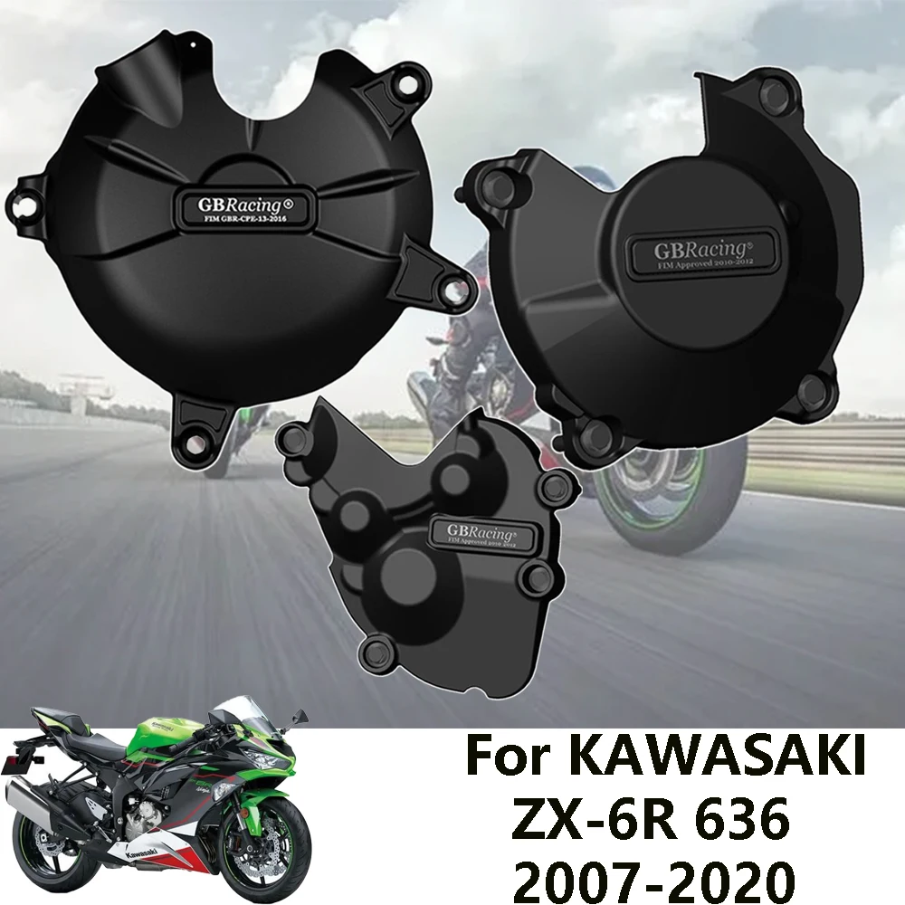 ZX-6R Motorcycles Engine Cover Protection Case For case GB Racing For KAWASAKI ZX6R 2007- 2015 2014