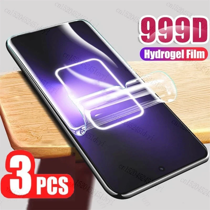 

3PCS Hydrogel Film For Realme GT5 240W GT3 GT Neo 5 Neo5 SE 3 3T 2 GT2 Flash Screen Protector Protective Film On Realme GT3