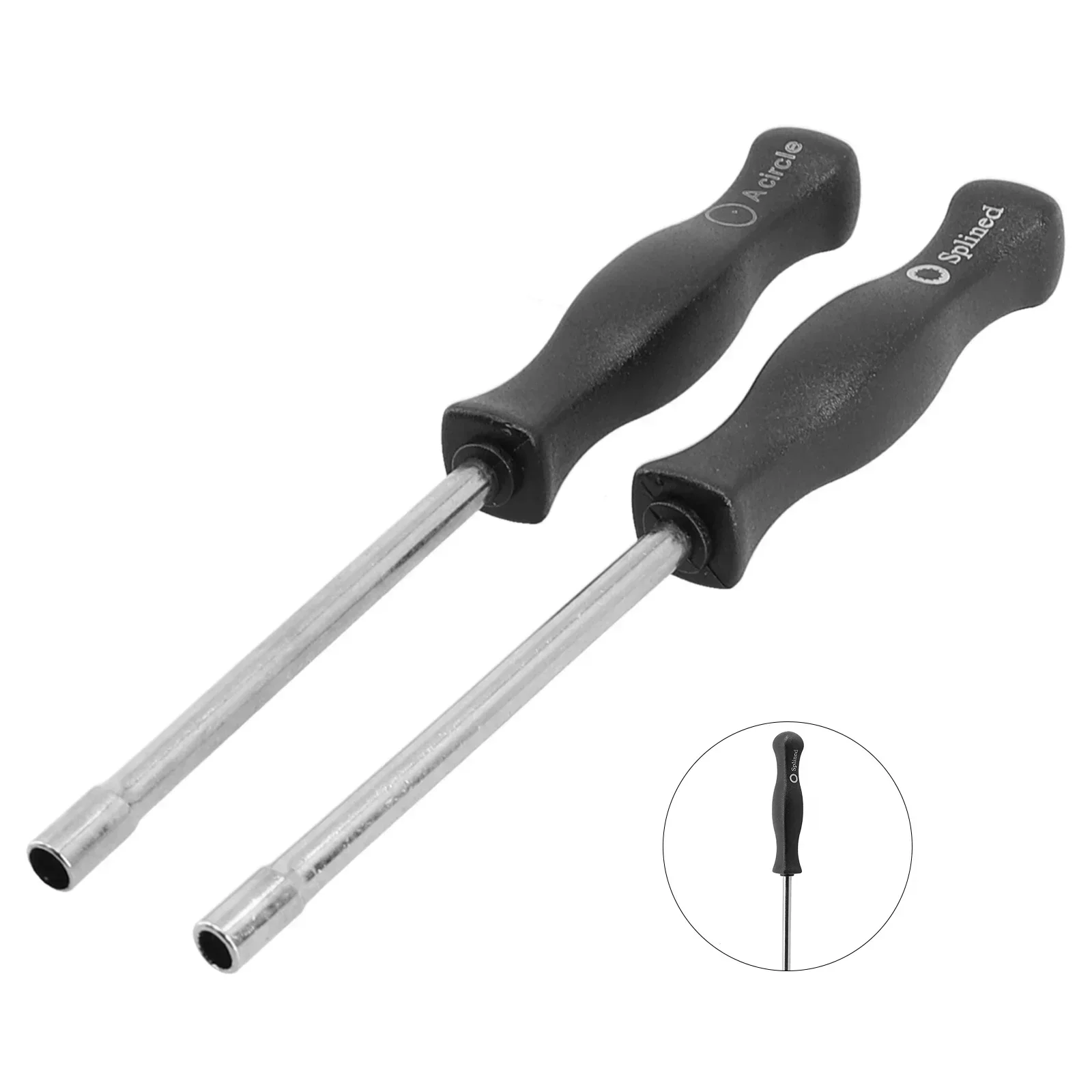2pcs 21-Teeth Splined + A-Circle Carburetor Adjustment Tool Screwdriver Kit For Husq-varna 125,135, 136, 137, 141, 142, 235 Carb