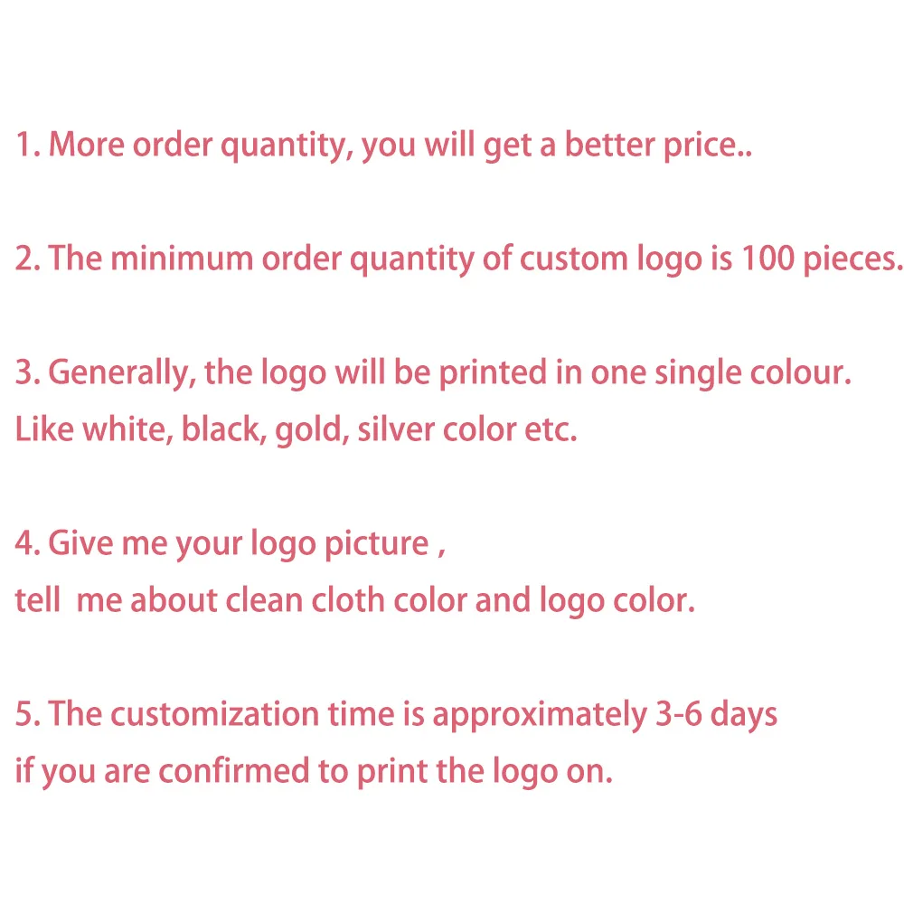 100/200/500pcs Custom logo Eyeglasses 145*175mm Chamois Glasses Cleaner Suede Microfiber Glasses Clean Cloth 6