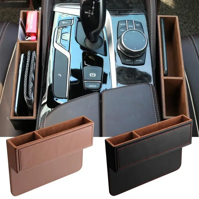 

Car Seat Gap Filler Car Seat Storage Box Universal Side Organizer Between Seat Multifunctional Auto Seat Crevice Slit Organizers