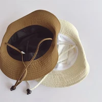 Children Bucket Hats Summer Solid Color Sunhat Kids Sunshade Fishing Caps Boys Girls Outdoor Autumn Fashion Beach Cap New Visor 6