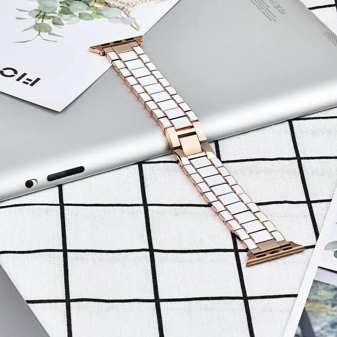 Metal strap for Apple watch Ultra 8 7 6 5 4 SE Three replacement bracelets for iwatch 49mm 45mm 41mmm 44mm 40mm 42mm 38mm strap