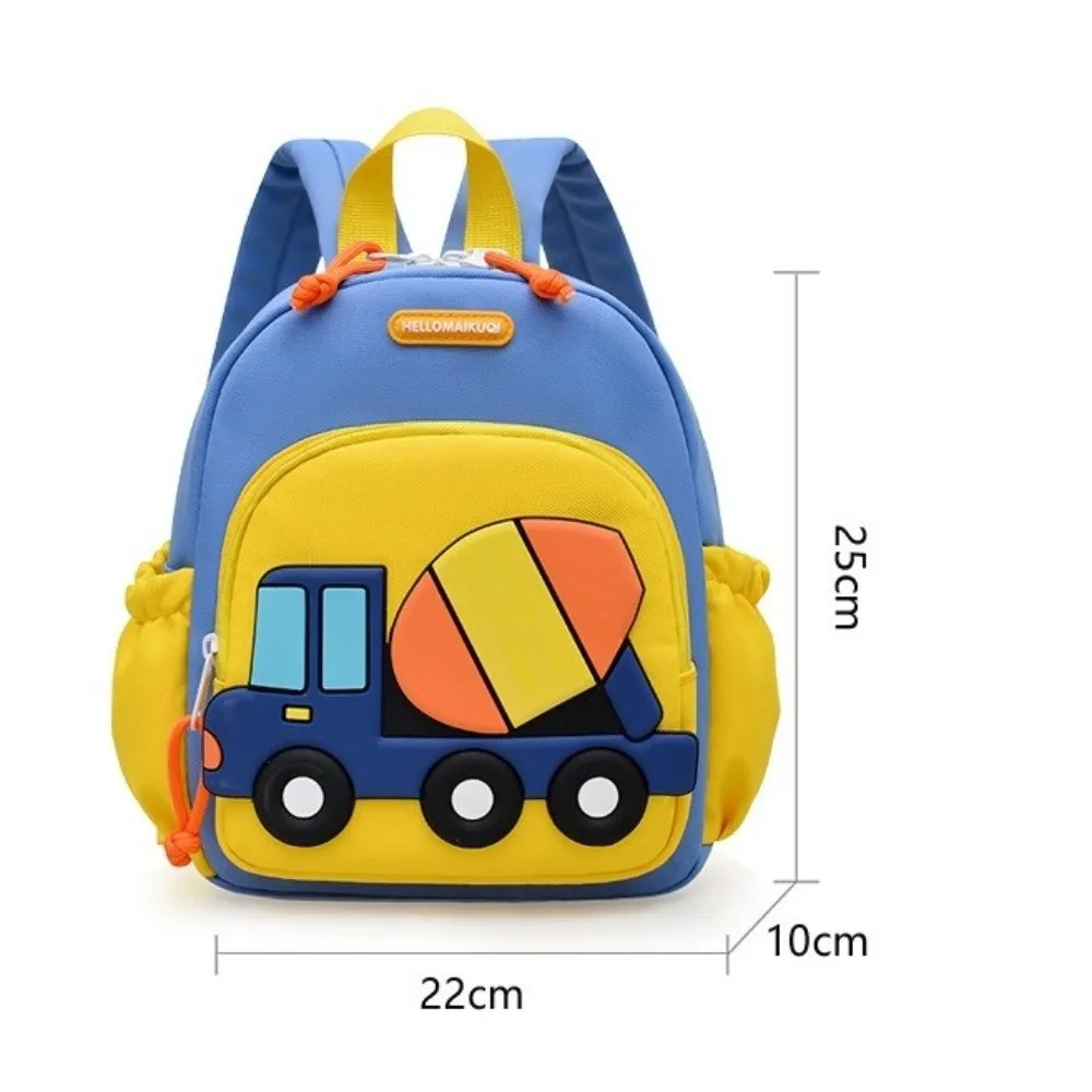 Zaino per Bambini a Forma di Auto Cartoon, Leggero e Versatile, Borsa a Tracolla Traspirante di Grande Capacità per la Scuola - immagine 6