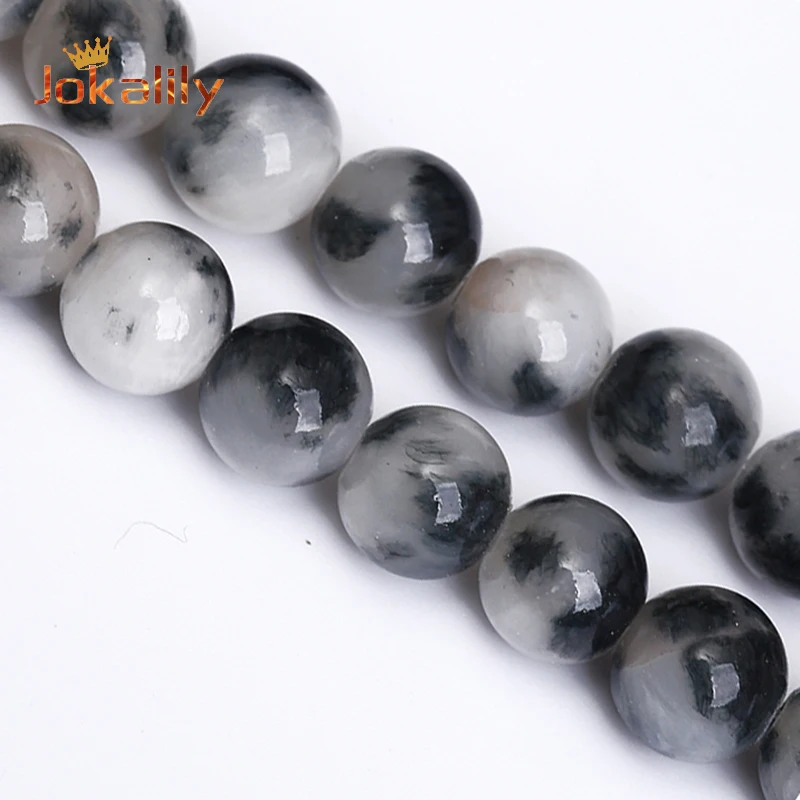 

Black Persian Jades Stone Beads For Jewelry Making Round Loose Spacers Beads Diy Bracelets Necklaces Accessories 6 8 10 12mm 15"