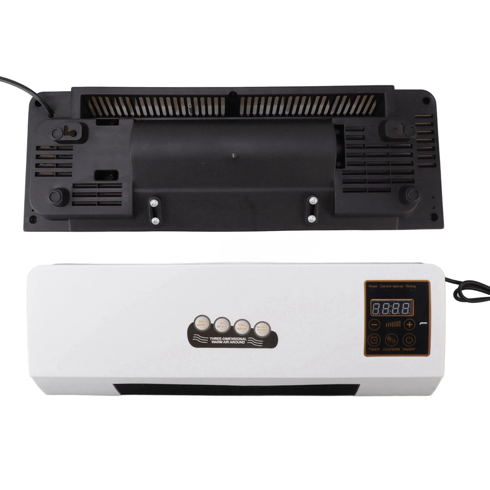 1800W Wall Mounted Air Conditioner Heater Electric Cooling Heating Machine PTC Heating Element Heater with Remote Control Timer 3