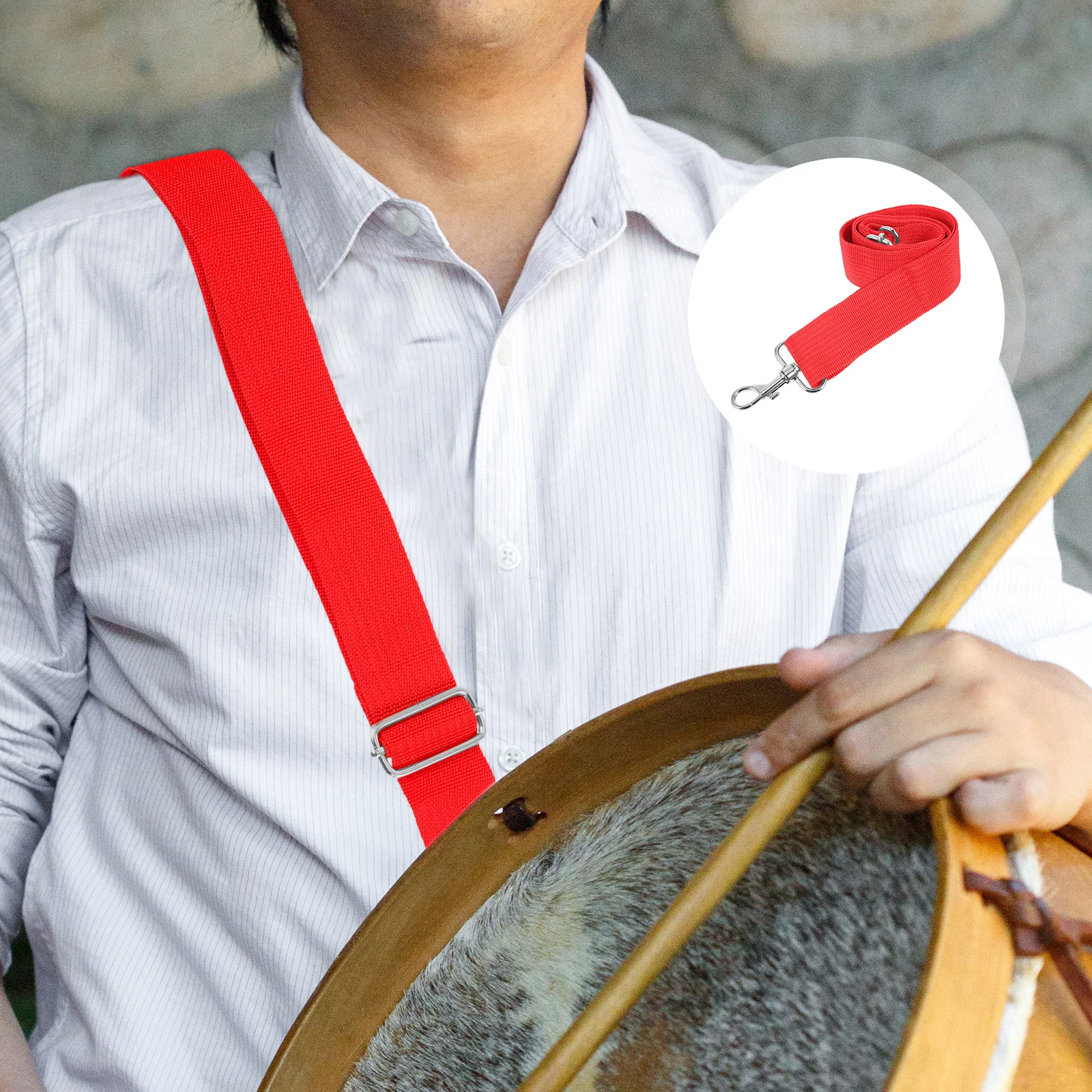 

Snare Drum Strap Adjustable Drum Sling Belt Waist Drum Belt Percussion Instrument Sling