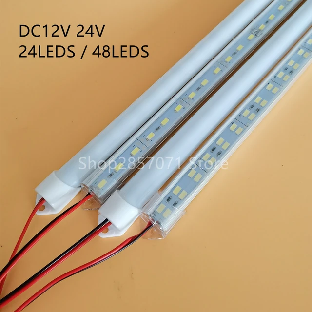12V/24V 24/48 LED Light Strip 330X15MM Hard Rigid Tube Bar Lamp IP65  Waterproof 5730-led bead Lights Strips For DIY - AliExpress