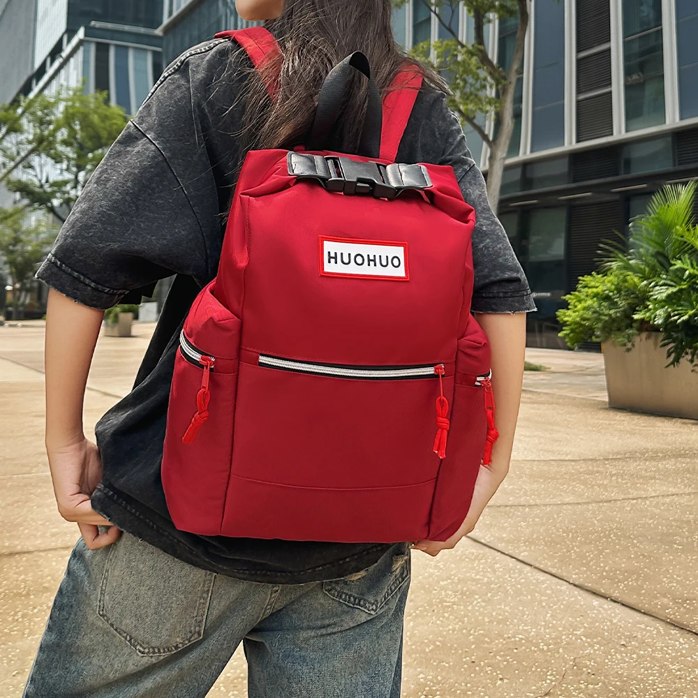 New Trendy Backpack for Outdoor Travel, Waterproof Hiking Bag