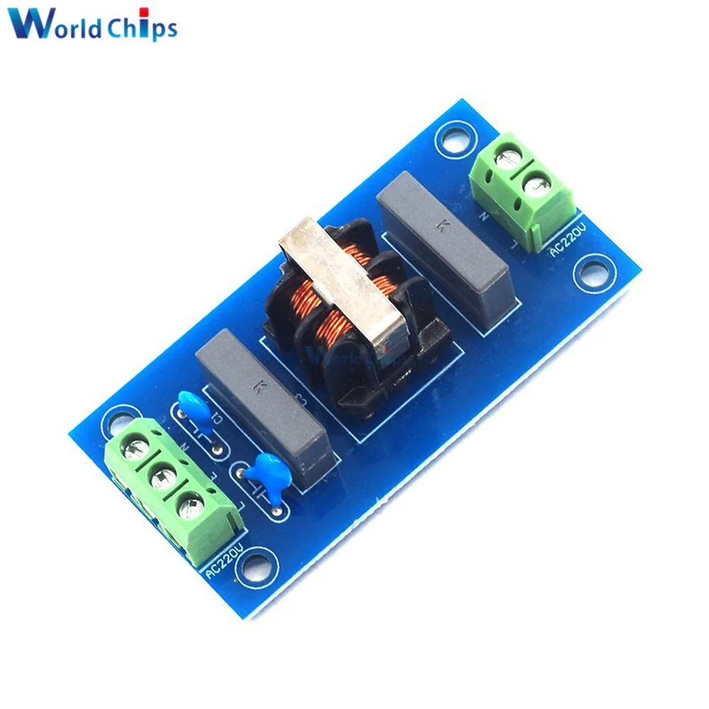 220V 2A Filtro Sound Booster Socket Sound Lift Filtro Socket Modulo Scheda Di Alimentazione Riduzione Del Rumore Modulo Scheda Filtro