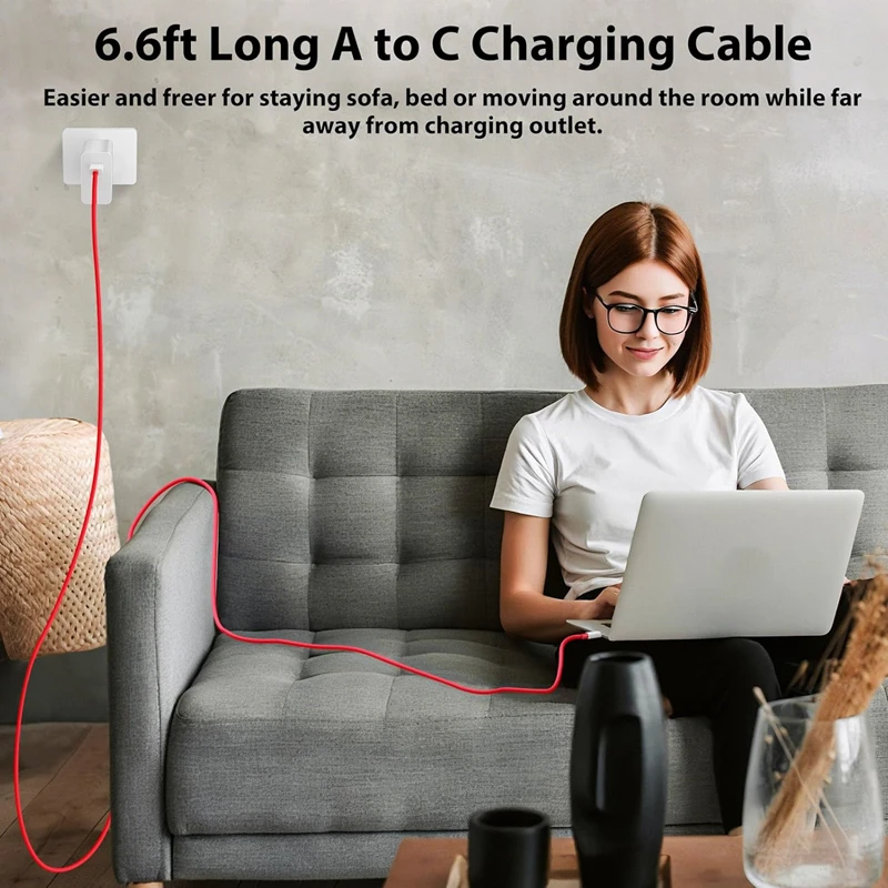 High-Speed 120W Type-C Quick Charging Cable - 1/2 Pack