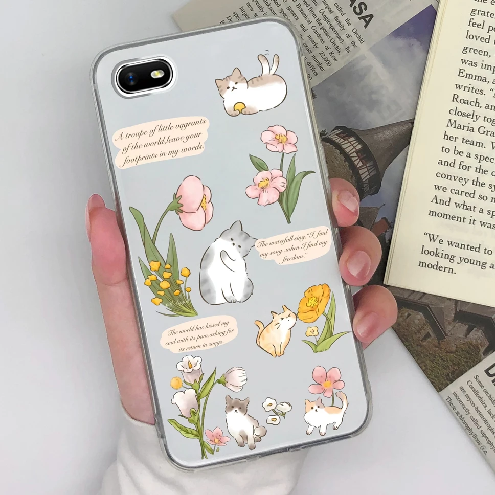 Cute Sweet Girl Transparent Soft Silicone Phone Case – 6.1 inches