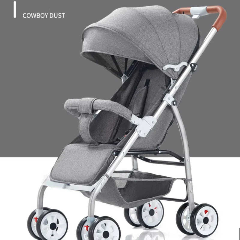 Baby Stroller Portable Baby Carriage Fold Pramfor Newborn Trolley Car Seat Portable Stroller Four Wheel Suspension