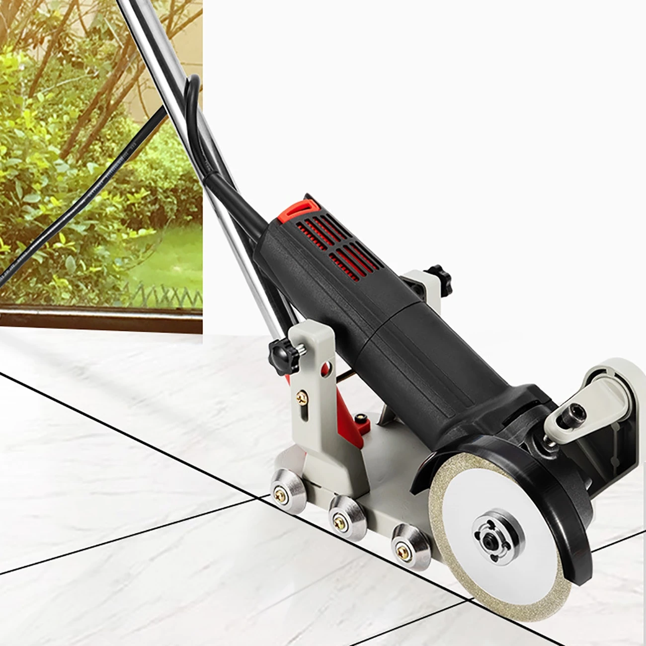 Angle Grinder Linear Guide Assist Tool Parallel Guide Ceramic Tile Fast Clear Gap Tool Floor Tiles Slotting Bricklayer Tool 2
