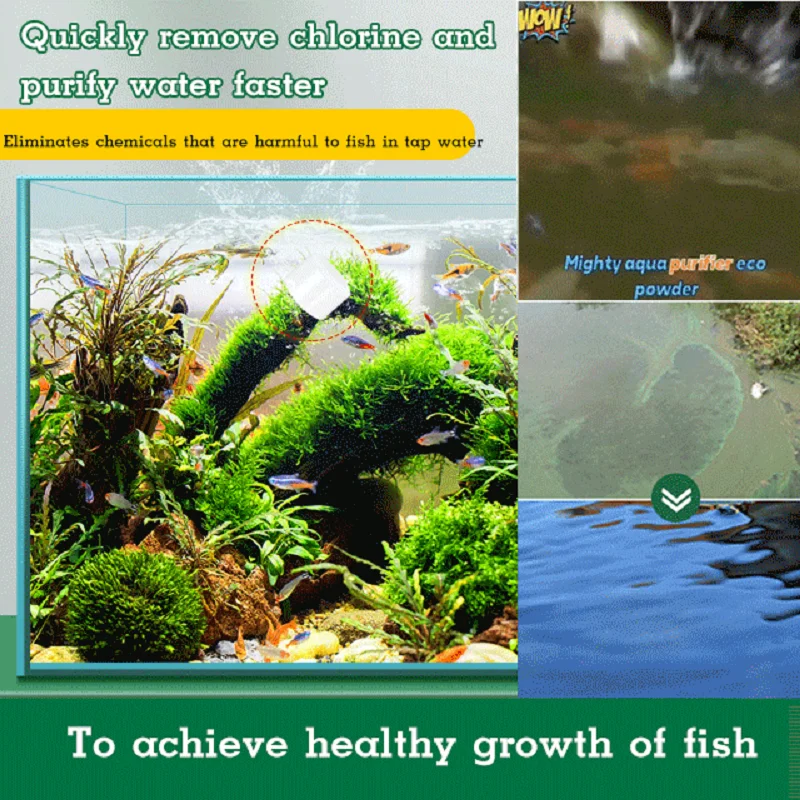 Fish Tank Dechlorination Water Purifier Aquarium Dechlorination Water Purifier Quality Stabilizer Balance fish tank water purifier