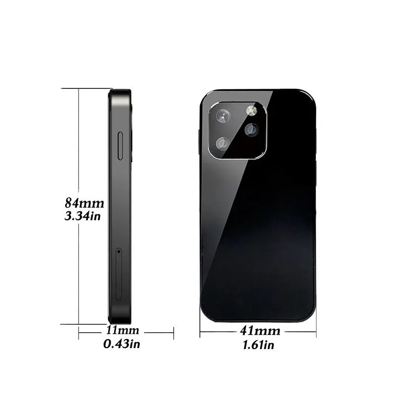 SOYES XS13 Mini Android9.0 Cellphone 2GB RAM 16GB ROM Dual SIM TF Card Slot 5MP Camera Google Play Store Small Smartphone Gifts 2