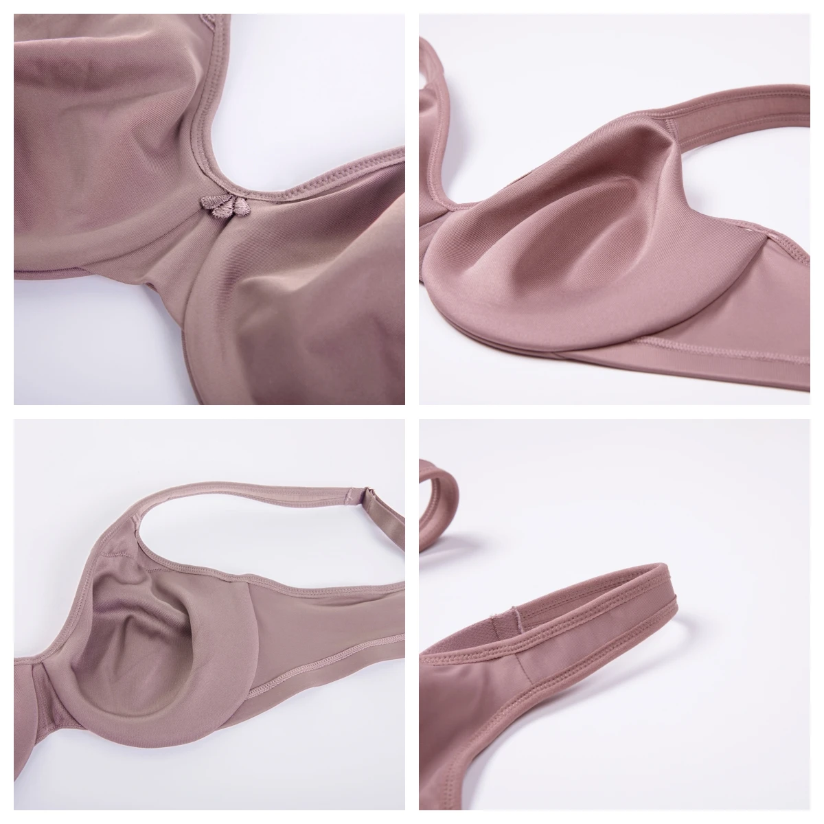 CALVENA Full Figure Smooth Seamless Comfort Minimizer Underwire Bra 34D