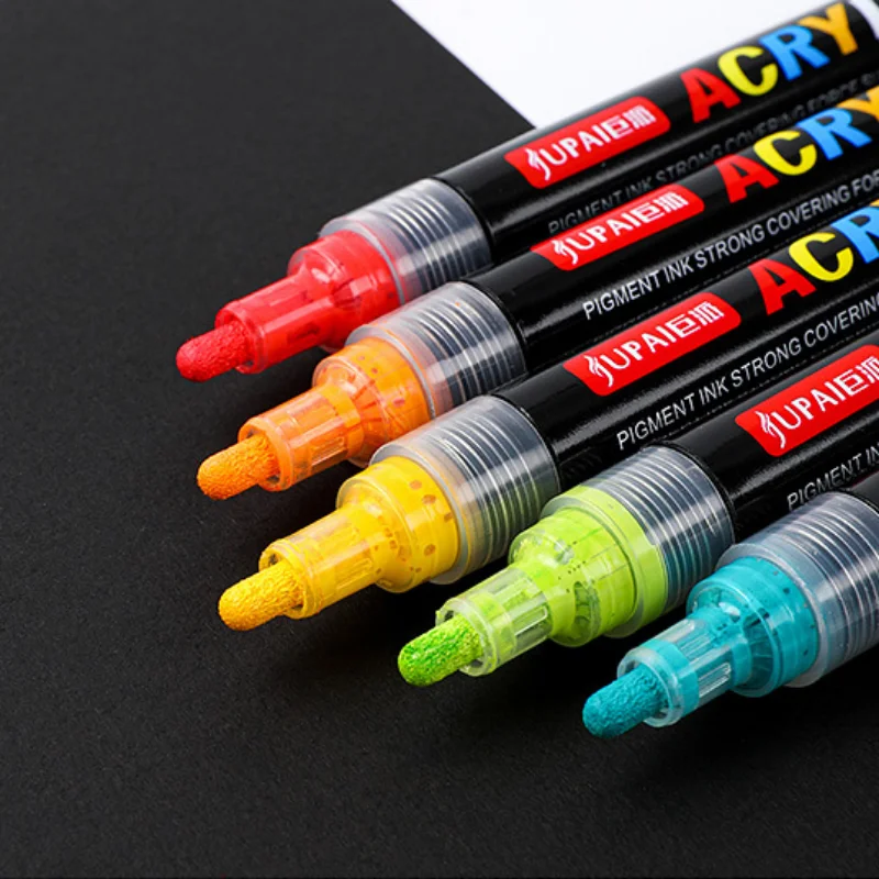 1pcs Uni Posca White Marker Pen,PC-1M 3M 5M Acrylic Waterproof Permanent  Marking Graffiti Paint Pen for Rock Wood Leather Stone - AliExpress