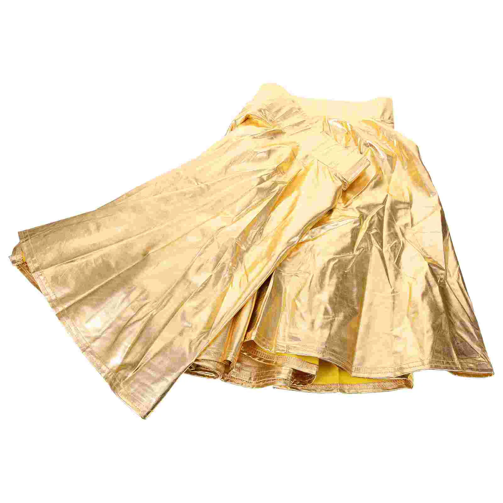 Lace Skirt Slip for Women Skating Flared Long Pleated Composite Fabric