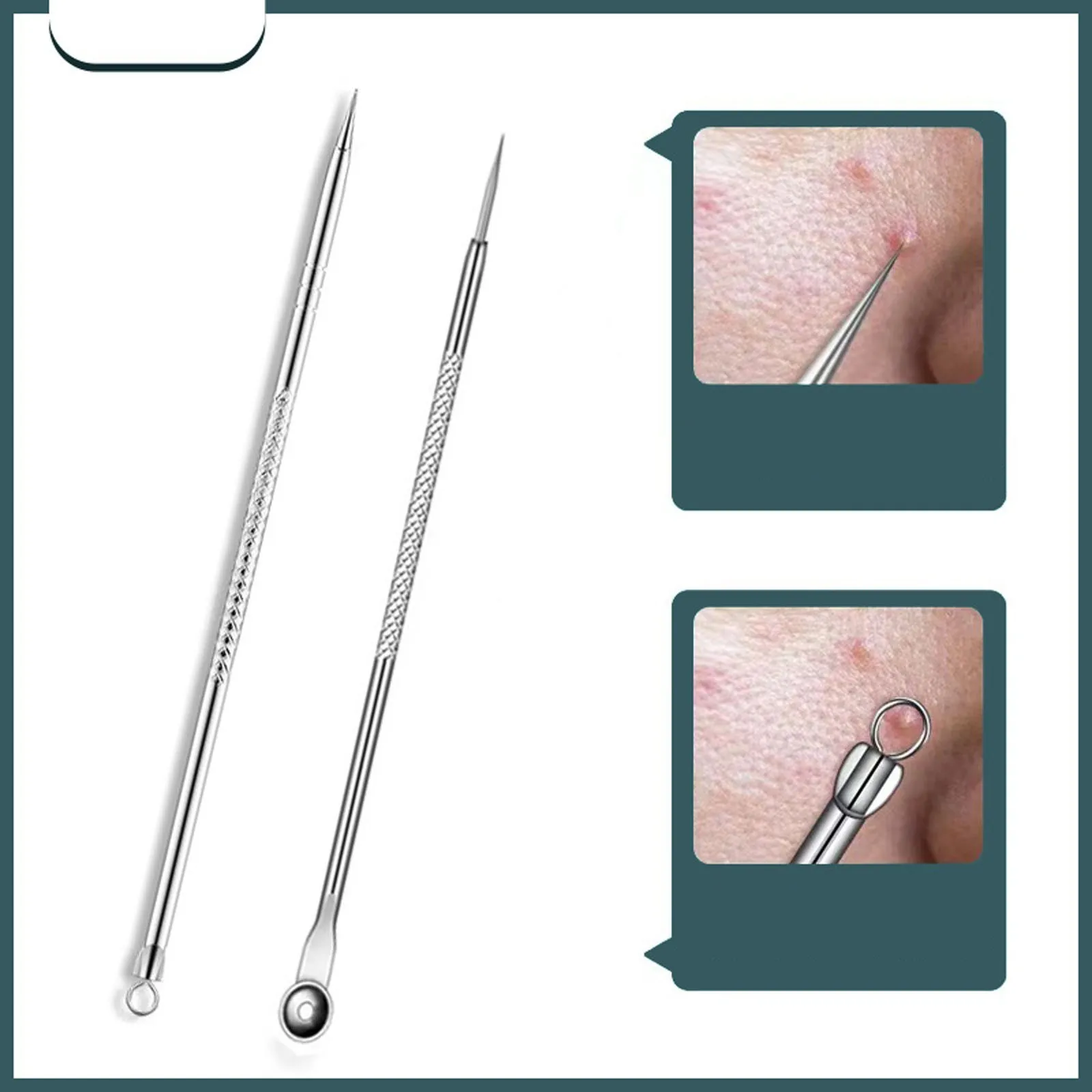 

Four In One Acne Blackhead Removal Needles Black Dots Stainless Steel Kit Acne Whitehead Popping Zit Removing For Face Care Tool