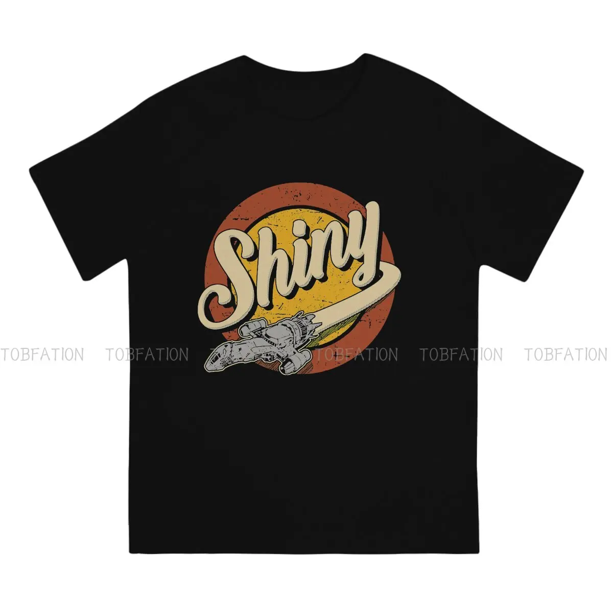 Shiny Firefly Inspired Sci-Fi Loose Cotton Men's T-Shirt