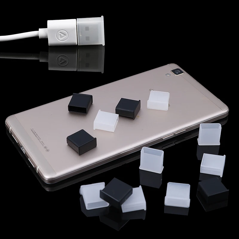 10-Pack USB-A Protective Dust Covers for USB Data and Charging Cables