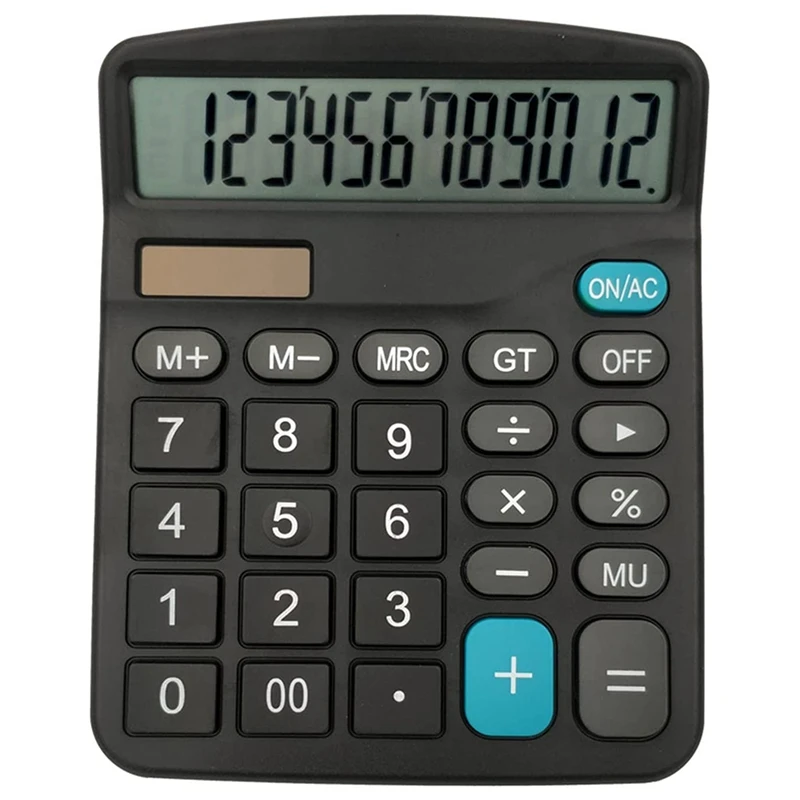 

12 Digit Solar Scientific Calculator Office Computer Calculators Large Display Office Financial Calculators