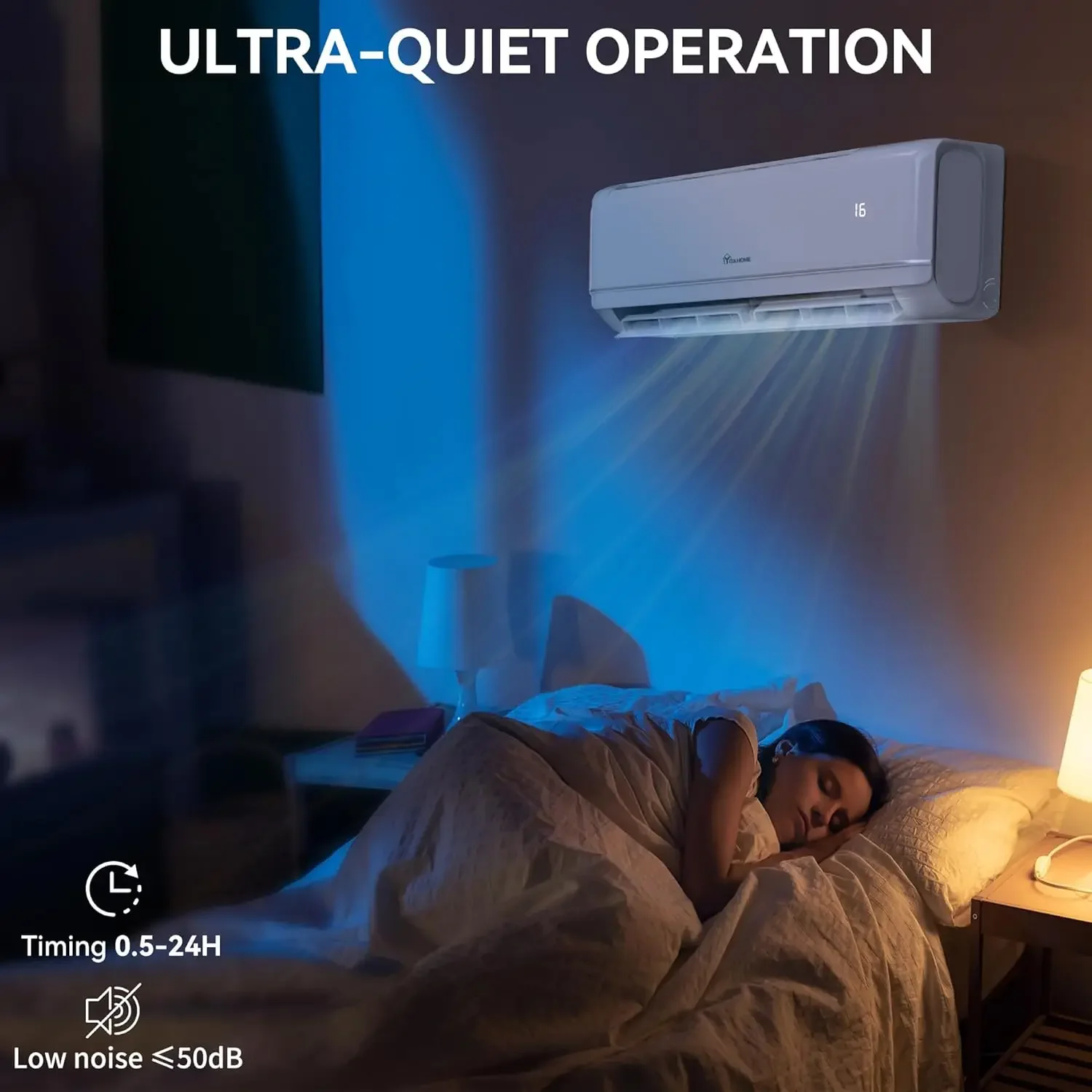 24000 BTU Mini Split Air Conditioner Heat Pump System, Wifi Enabled 21 SEER2 208-230V Ductless AC Cool Up to 1500 Sq. Ft 5