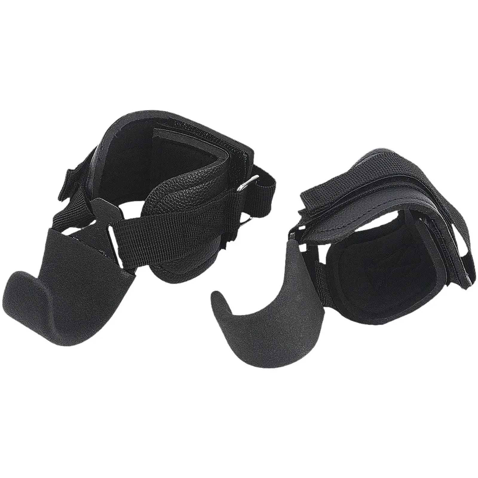 역도 후크 쌍 실용적인 조절 그립 당겨 바 걸이 후크 어깨 걸이 강도 훈련 피트니스 체육관 데드리프트