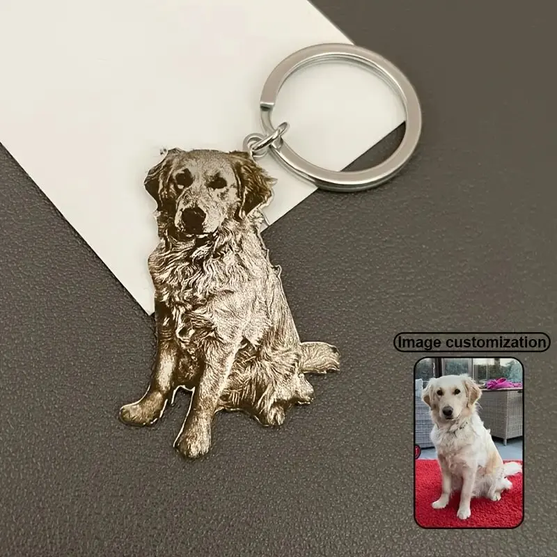 Custom Dog Photo Keychain 6