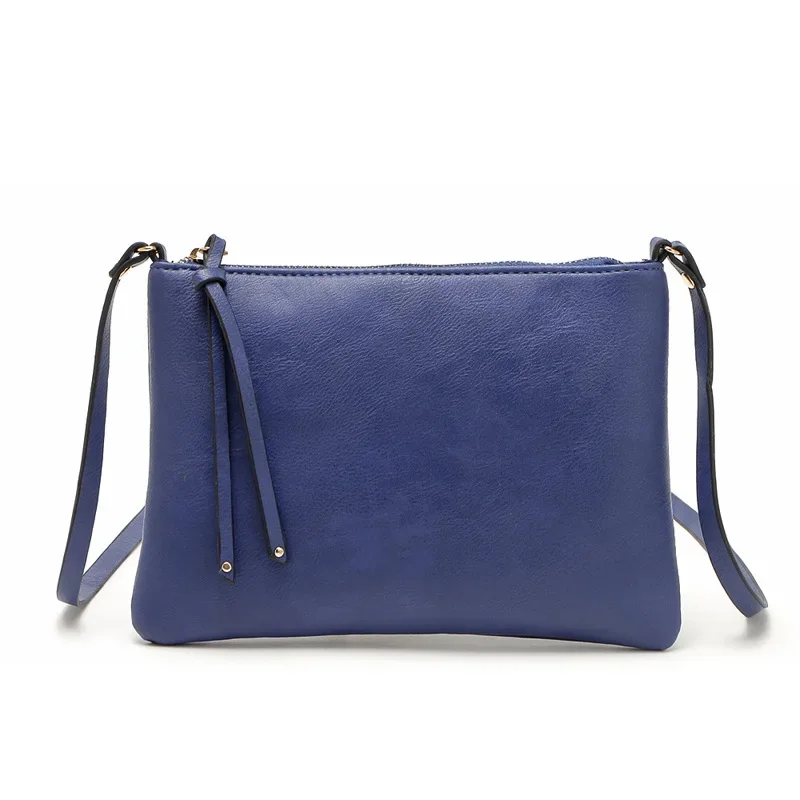 Vintage Slim Thin Women Leather Messenger Bag Envelope Crossbody Bag for Ladies Mini Shoulder Handbag Purses Hand leather handbag women handbags crossbody bags
