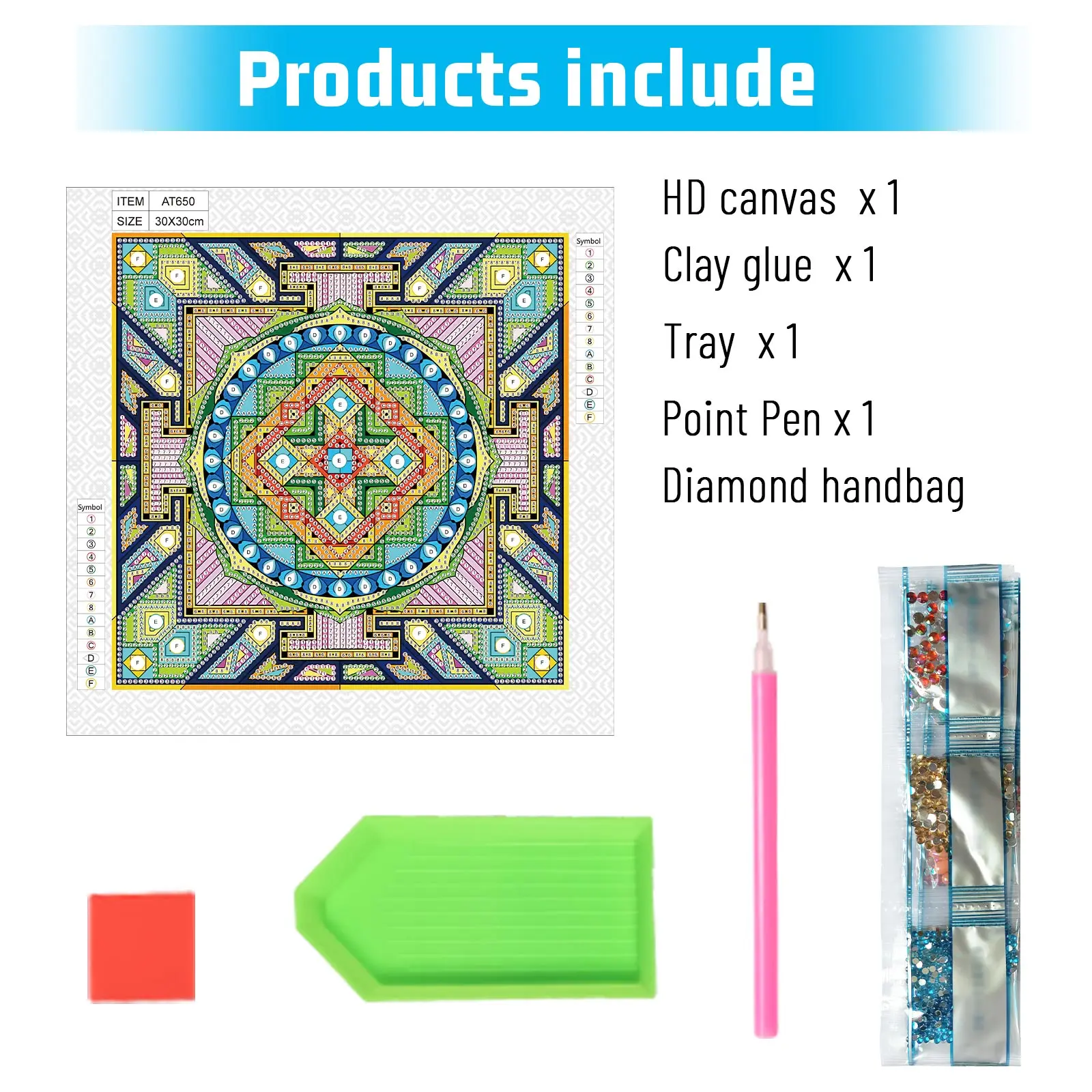 DIY Mandala flower 5D Special Shape Diamond Art Kits for Beginners,Diamond Art Painting Kits for Home Wall Decoration Gift