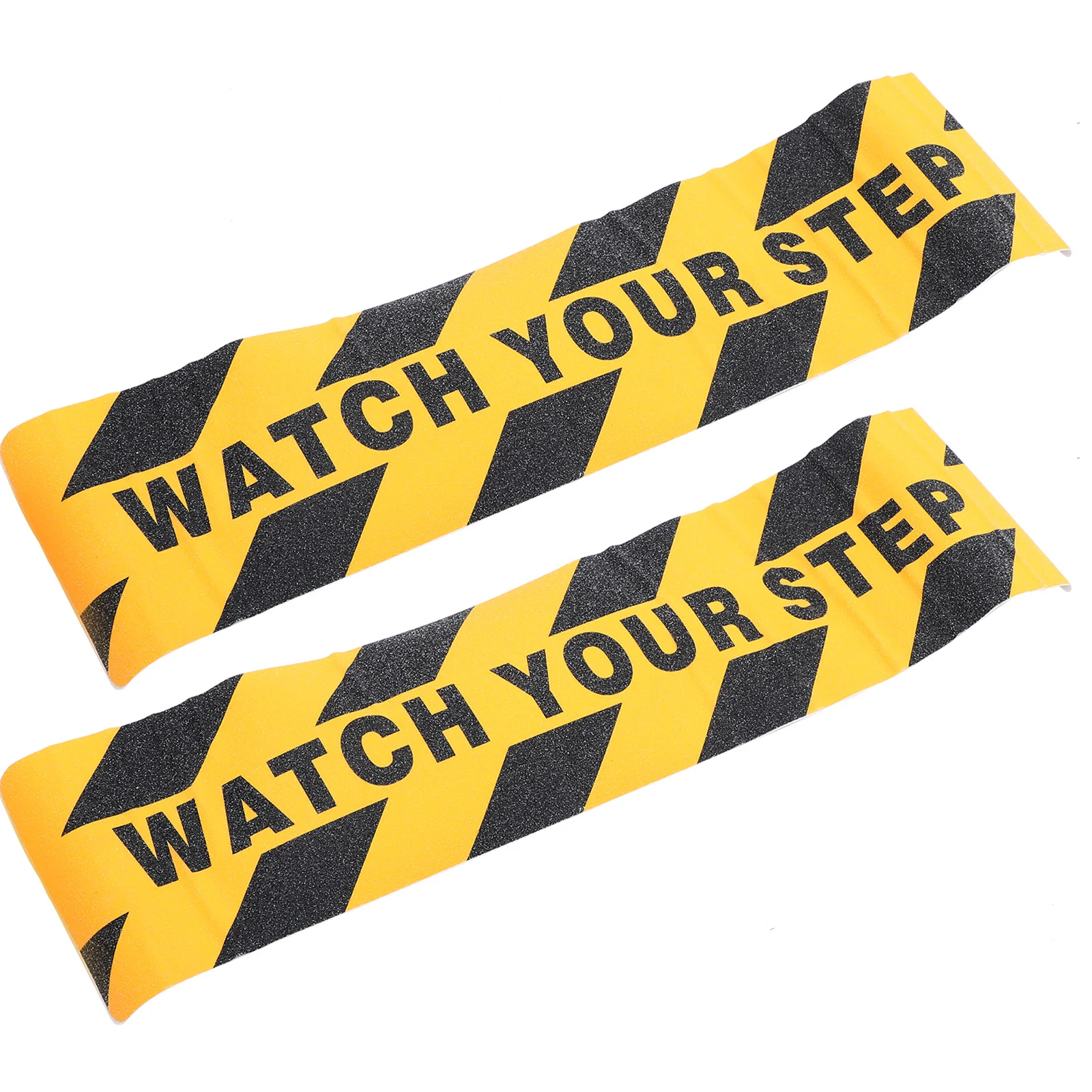 

2 Pcs Stairs Anti-Slip Tape Caution Sign Wet Floor Warning Sticker Slippery When Stickers Decals The