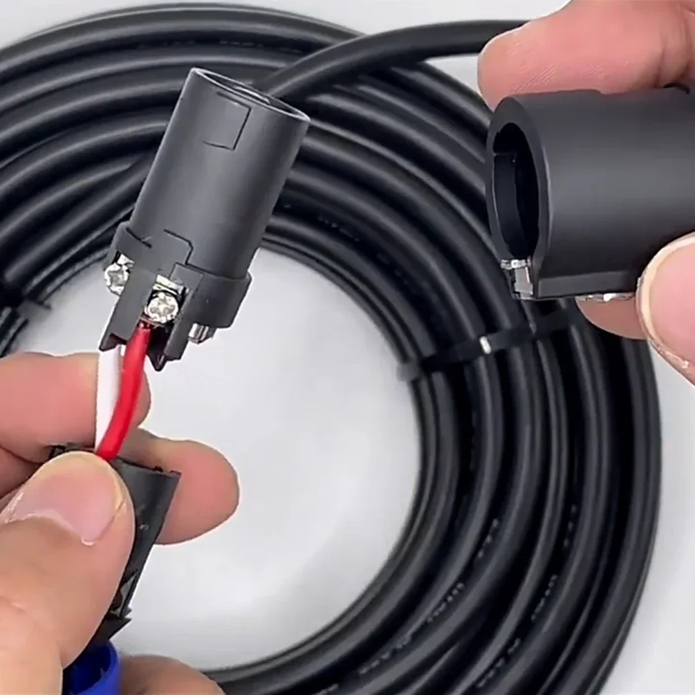 Premium Heavy-Duty 12AWG Twist Lock Audio Speaker Cable – Male to Male Connectors, Multiple Length Options