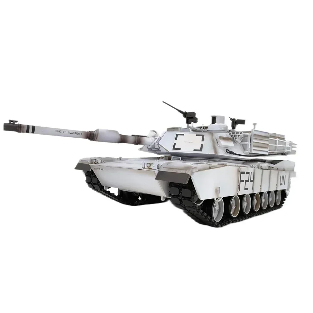 Henglong Us 원격 제어 탱크, M1a2 Abrams 적외선 전투 탱크 모델, 스틸 웨이브 박스 Rc, 친구 선물, 신제품