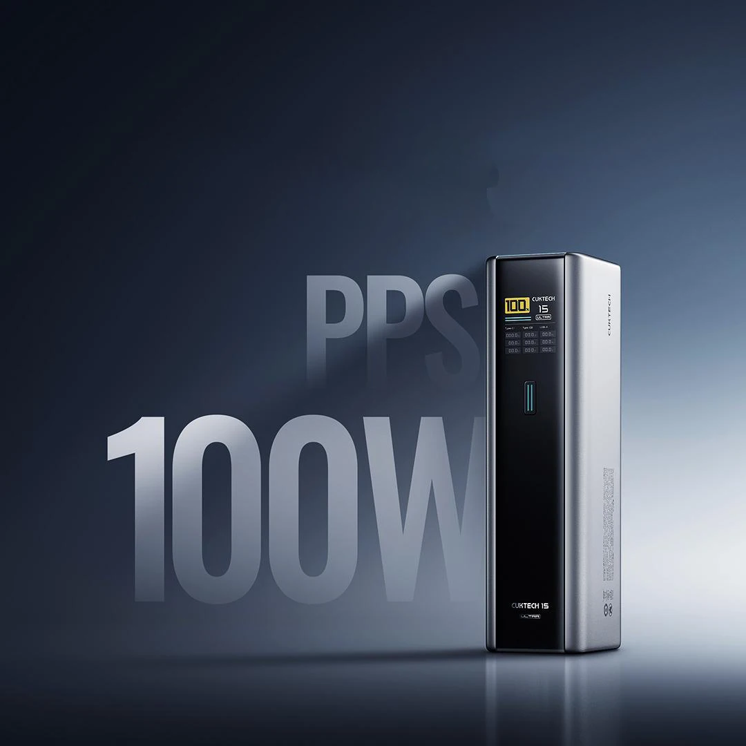 New CUKTECH No.15 Power Bank Ultra 20000mAh PB200U Multi-ports 210W MAX Portable Charger TFT Color Screen For Phone Laptop 6