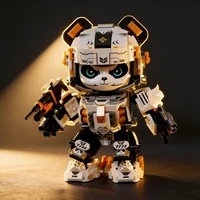 Articulated Mecha Panda Building Kit - DIY Robot Model Toy, Educational Gift for Boys Age 6-12, Birthday & Children's Day 1