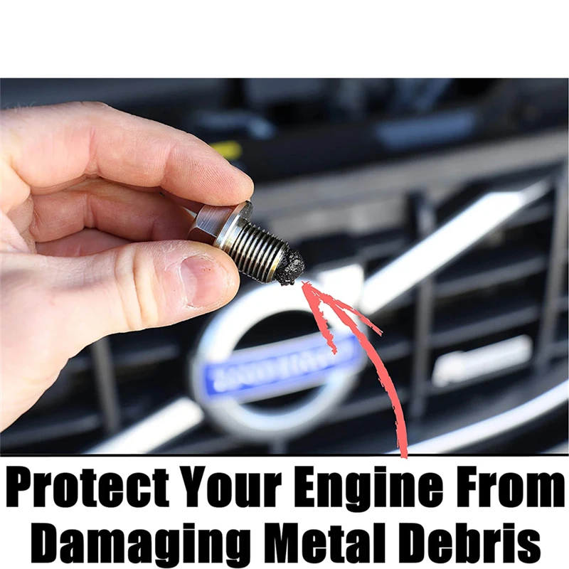 M20X1.5 Stainless Steel Engine Magnetic Oil Drain Plug with Neodymium Magnet Part Number DP008