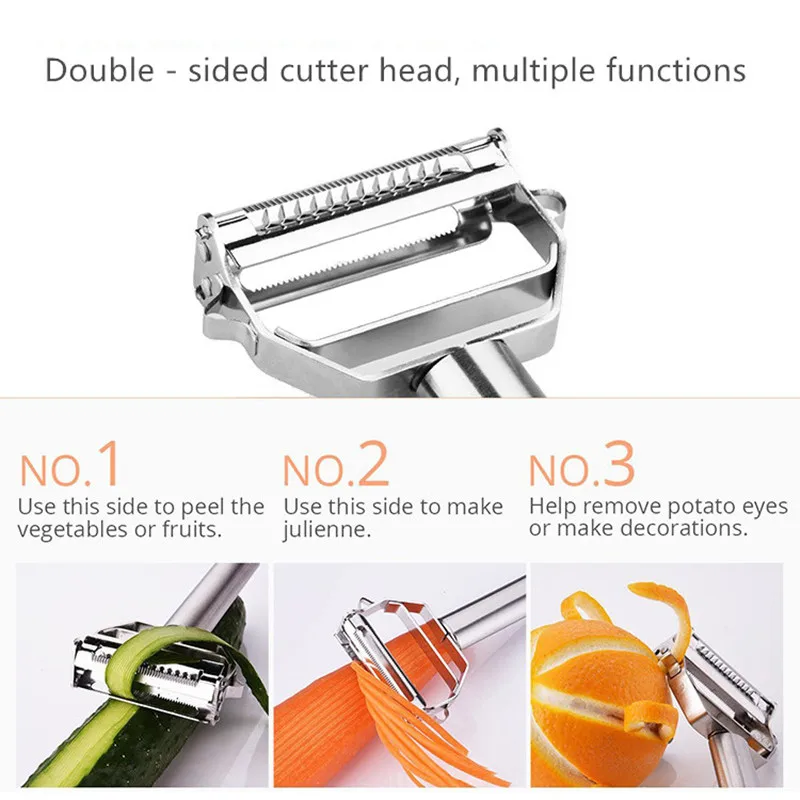 Vertical Double Edge Ceramic Peeler