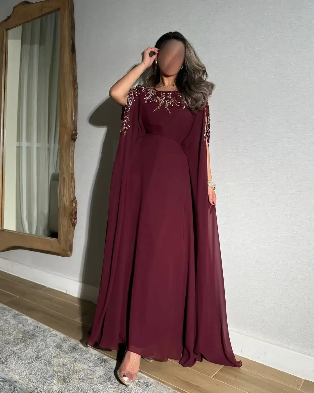 فساتين لحضور الحفلات الموسيقية بأكمام طويلة مخصصة...