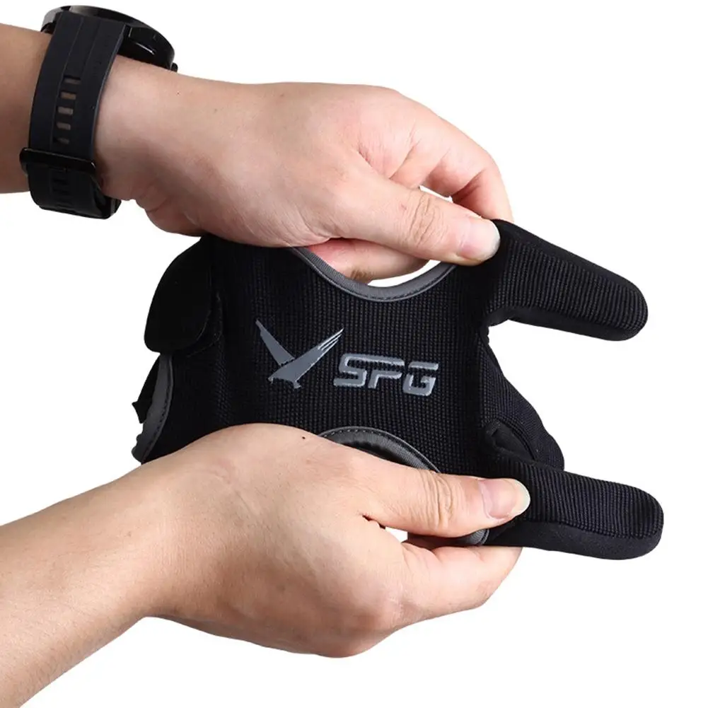 Outdoor Archery Glove Leather Fingertip Non-Slip Breathable 3 Finger Archery Gloves Hunting Finger Protector Guard for Hunting archery finger tab