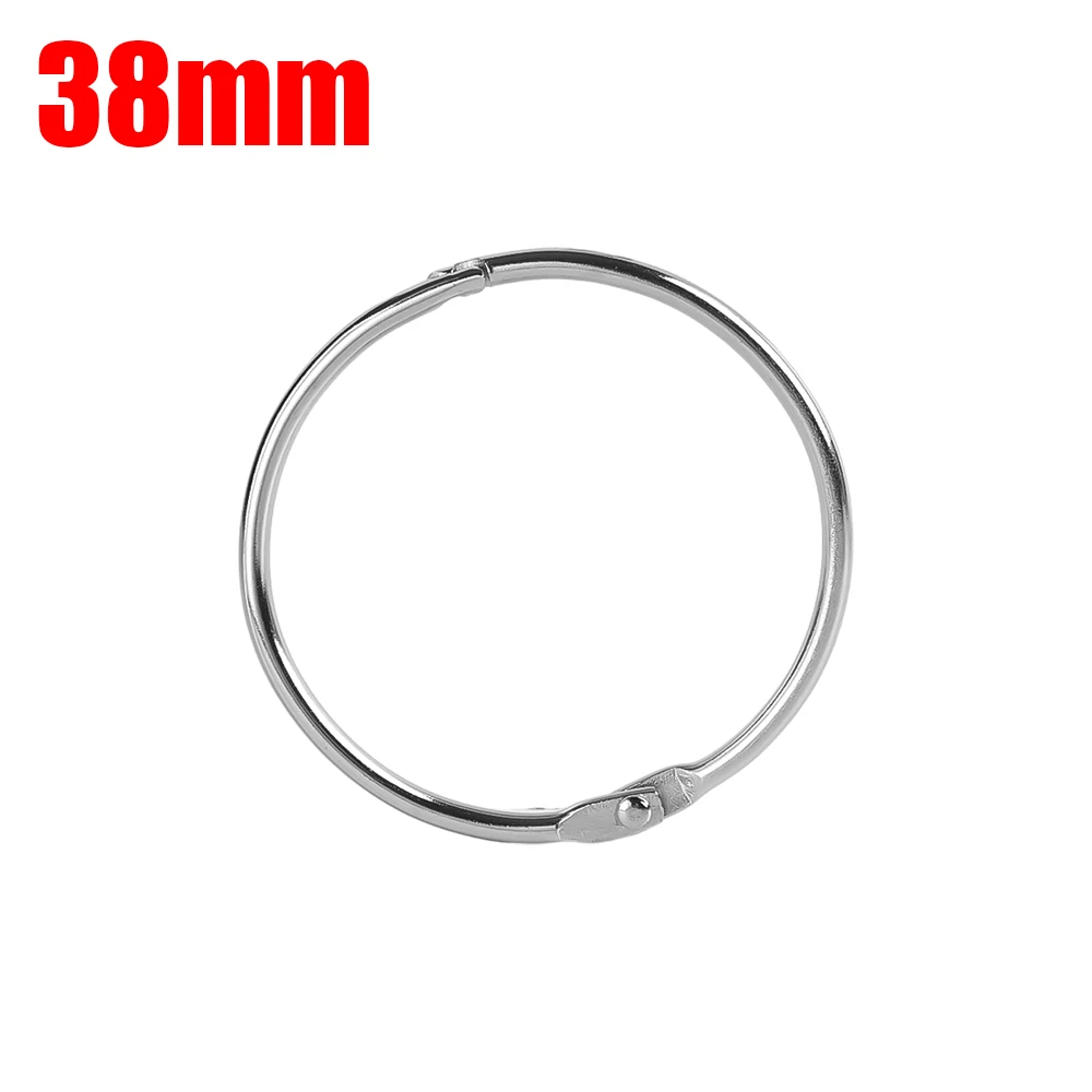 20 X Metal Hinged Binder Rings Key Rings Loose Leaf Clip Book Ring With Plated For Scrapbook Album (25 Mm-1311967